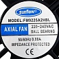 Вентилятор 92х92х25 мм 220V, Sunflow FM9225A2HSL