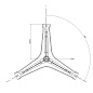 Крестовина Bosch Siemens 00971953 EBI 784, для стиральной машины