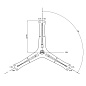 Крестовина стиральной машины Bosch, Siemens 244196 EBI 788