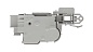 Замок двери стиральной машины Electrolux, Zanussi, AEG 1461174037