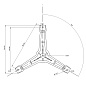Крестовина стиральной машины Bosch, Siemens 234681 EBI 757