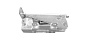 Петля двери встроенного холодильника Indesit, Ariston C00144877